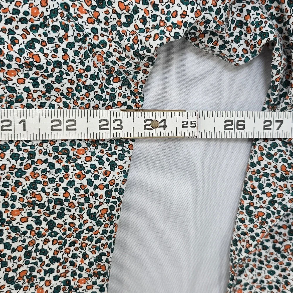Banana Republic Shirt Men Size XL Floral Non Iron Cotton Slim Fit Casual 17-17.5